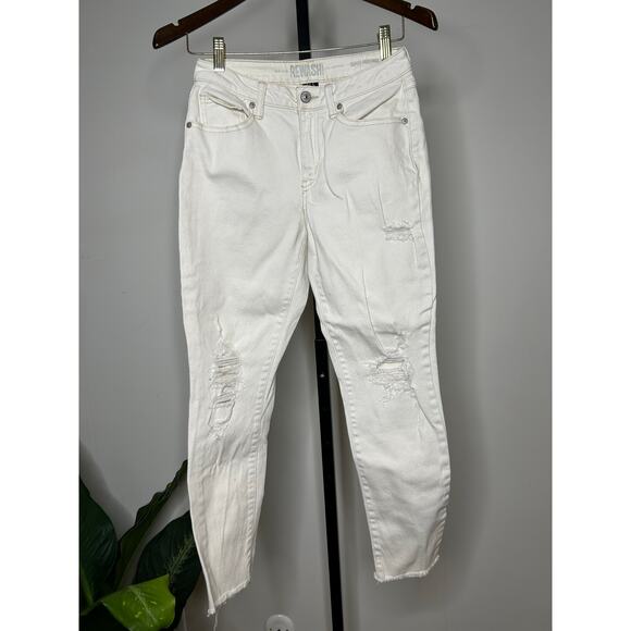 Rewash -Off white Distressed Jeans - size 3/26 regular super high waist - Picture 1 of 4